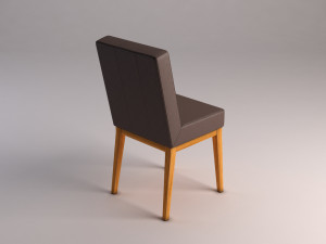 chair---wool and wood Modelo 3D