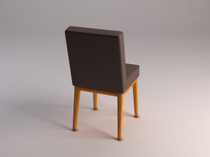 chair---wool and wood Modelo 3D