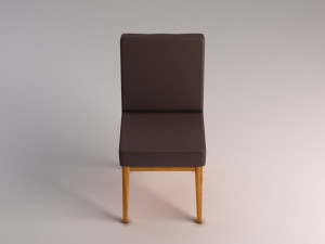 chair---wool and wood Modelo 3D