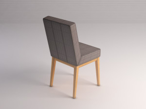 chair---wool and wood Modelo 3D