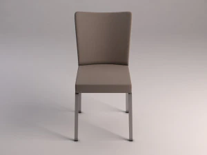 Stuhl --- Mikrofaser und Kunststoff 3D Modell