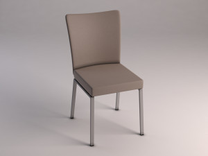 chair---microfiber and plastic 3D Modell