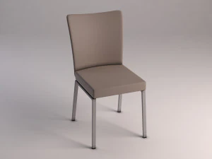 chair---microfiber and plastic 3D Model