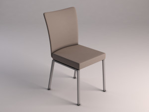 chair---microfiber and plastic 3D Modell