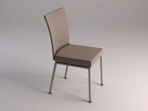 chair---microfiber and plastic 3D Model