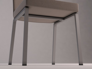 chair---microfiber and plastic 3D Modell