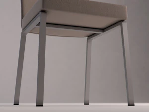 chair---microfiber and plastic 3D Model