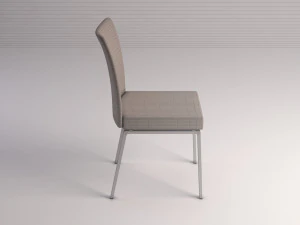 chair---microfiber and plastic 3D Model