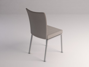 chair---microfiber and plastic 3D Modell