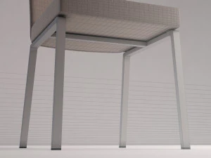 chair---microfiber and plastic 3D Model