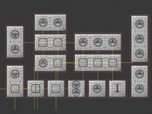 collection---electrical outlets and light switches Model 3D