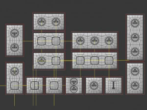 collection---electrical outlets and light switches 3D Model