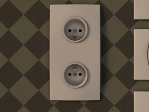 collection---electrical outlets and light switches 3D Model