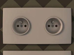 collection---electrical outlets and light switches 3D Model