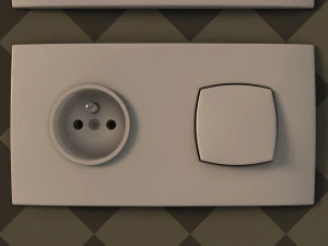 collection---electrical outlets and light switches 3D Model
