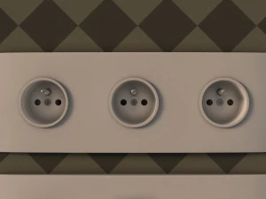 collection---electrical outlets and light switches 3D Model