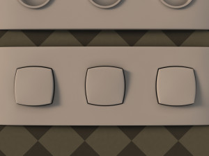 collection---electrical outlets and light switches Model 3D