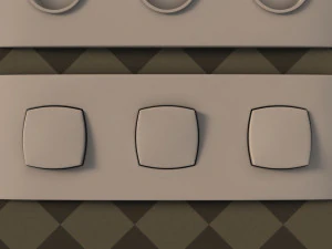 collection---electrical outlets and light switches 3D Model