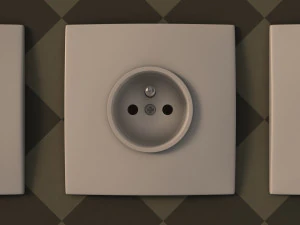 collection---electrical outlets and light switches 3D Model
