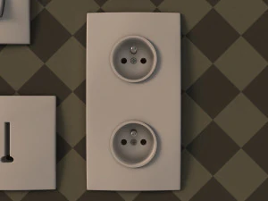 collection---electrical outlets and light switches 3D Model