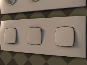 collection---electrical outlets and light switches 3D Model