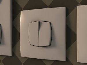 collection---electrical outlets and light switches Model 3D