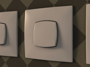collection---electrical outlets and light switches Model 3D