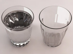 3d design glass water picardie 3D Model