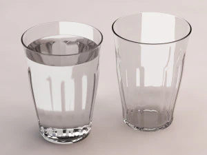 3d design glass water picardie 3D Model