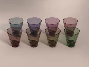 Design---Glaswasser gestreift 3D Modell