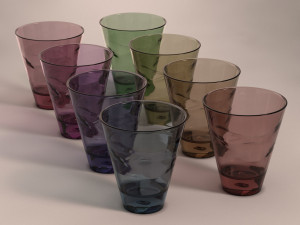 design---glass water striated Modelo 3D