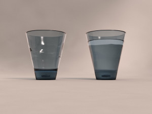 design---glass water striated Modelo 3D