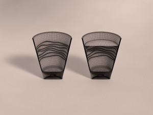 design---glass water striated Modelo 3D