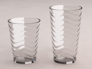 3d design---glass water wave model 3D Model
