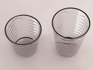 3d design---glass water wave model 3D मॉडल