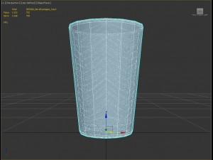 3d design---glass water wave model 3D मॉडल
