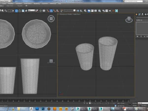 3d design---glass water wave model 3D Model
