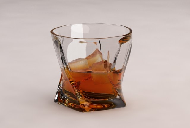 design---glass of whiskey penta Modelo 3D .c4d .max .obj .3ds .fbx .stl .blend 