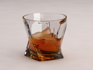 design---glass of whiskey penta 3D Model