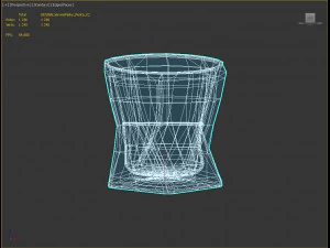 デザイン---ウイスキーペンタのグラス 3Dモデル