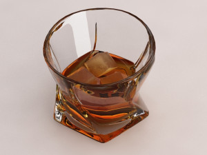 design---glass of whiskey penta Modelo 3D