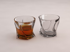 design---glass of whiskey penta Modelo 3D
