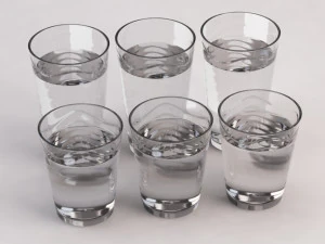 デザイン---ウイスキーペンタのグラス 3Dモデル