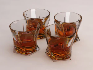 デザイン---ウイスキーペンタのグラス 3Dモデル