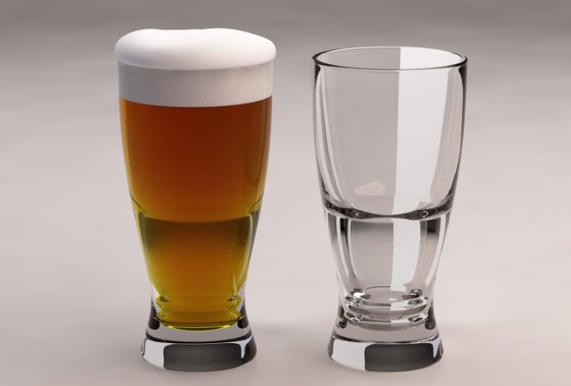 design---glass beerbottle 3d 3D Model .c4d .max .obj .3ds .fbx .stl .blend 
