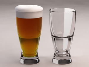 design---glass beerbottle 3d 3D Model