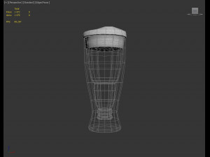 design---glass beerbottle 3d 3D Model