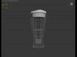 design---glass beerbottle 3d 3D Model