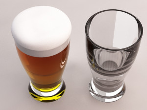 design---glass beerbottle 3d 3D Model