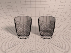 design --- tabuleiro de vidro com rum Modelo 3D